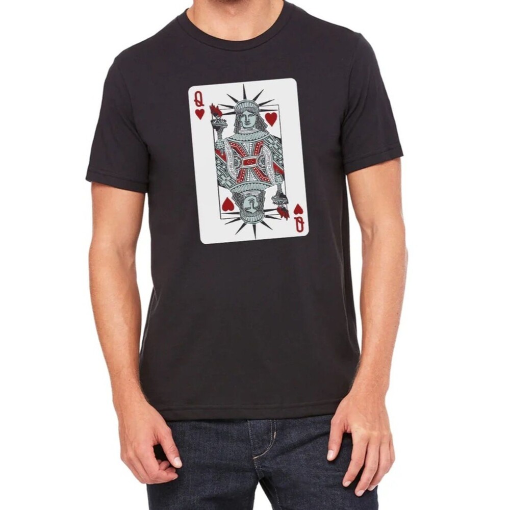 PASTE T-Shirt Jason Laurits Brooklyn NY Lady Liberty Queen of Hearts Graphic Tee